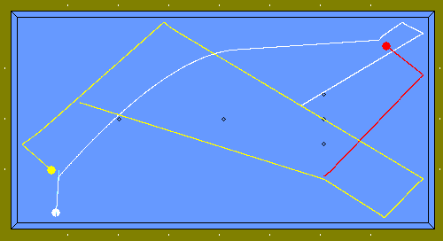 curve of a draw shot